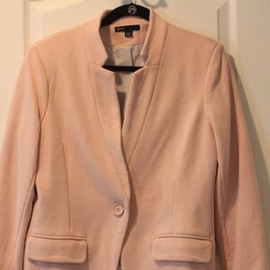 Gibson Light Pink Collarless Blazer — Size M